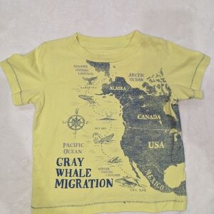 Peek Yellow Whale Graphic Kids T-Shirt